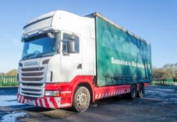 Scania R440 Topline 6 x 2 26 tonne curtain sided draw bar lorry Registration number: PK60 SZJ Date