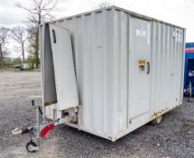 Boss Cabins 12ft x 8ft mobile welfare site unit Comprising of: Canteen area, toilet & generator room