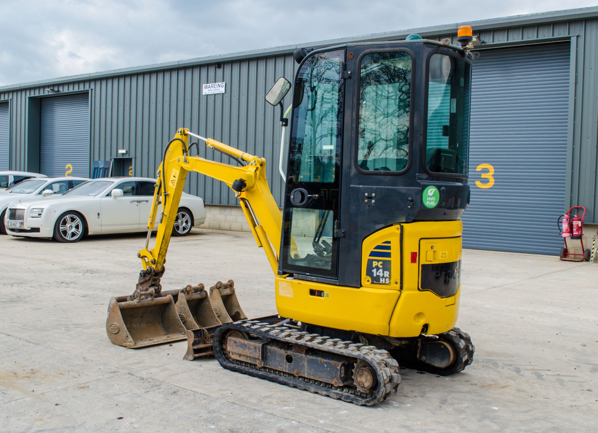 Komatsu  PC 14-R-3HS  1.7 tonne rubber tracked mini excavator Year: 2019  S/N: F50699 Recorded - Image 4 of 24