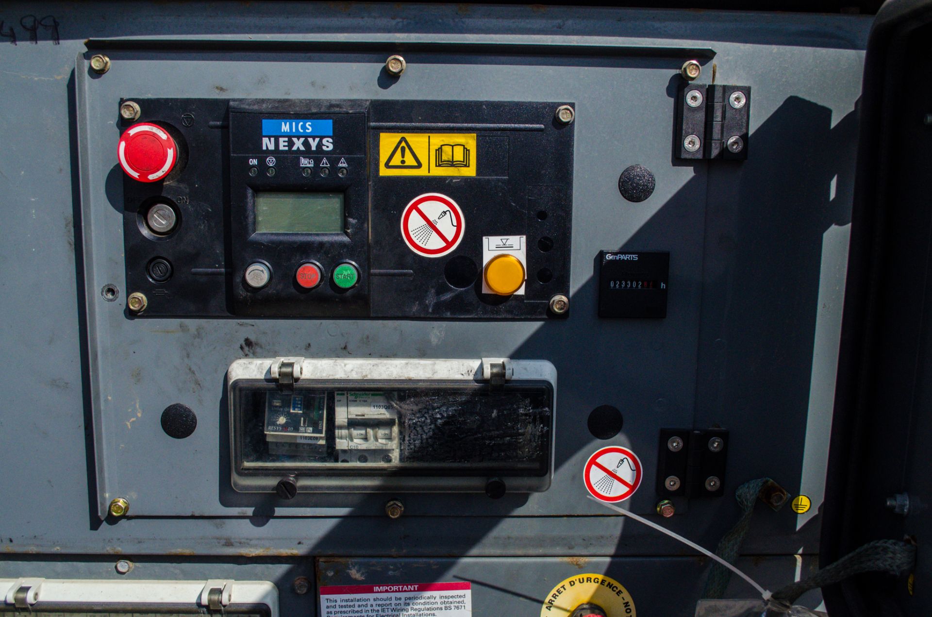 SDMO R66 60 kva diesel driven generator Recorded hours: 16208 A609499 - Image 3 of 9