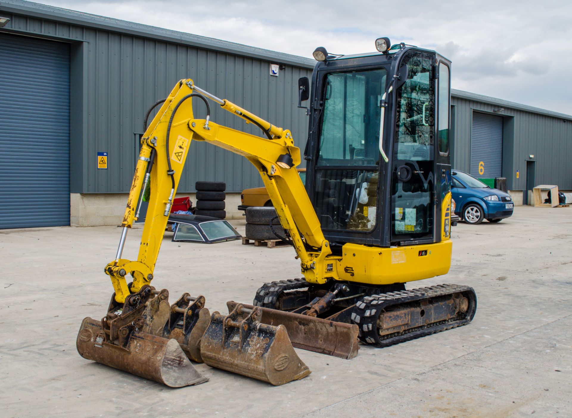 Komatsu  PC 14-R-3HS  1.7 tonne rubber tracked mini excavator Year: 2019  S/N: F50699 Recorded