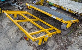 Pair of Permaquip rail trollies A625441