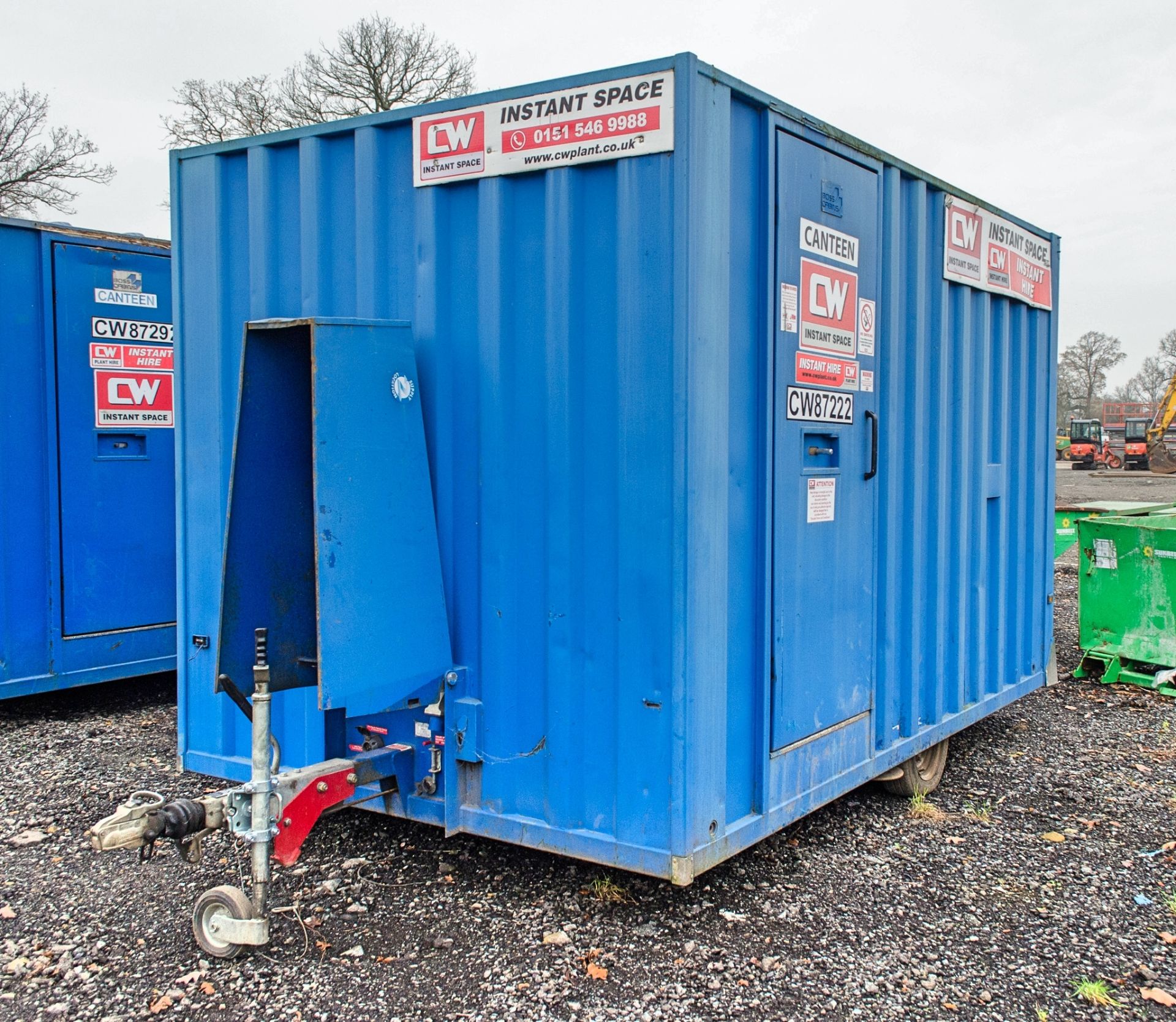 Boss Cabins 12 ft x 8 ft mobile welfare site unit Comprising of: Canteen area, toilet & generator