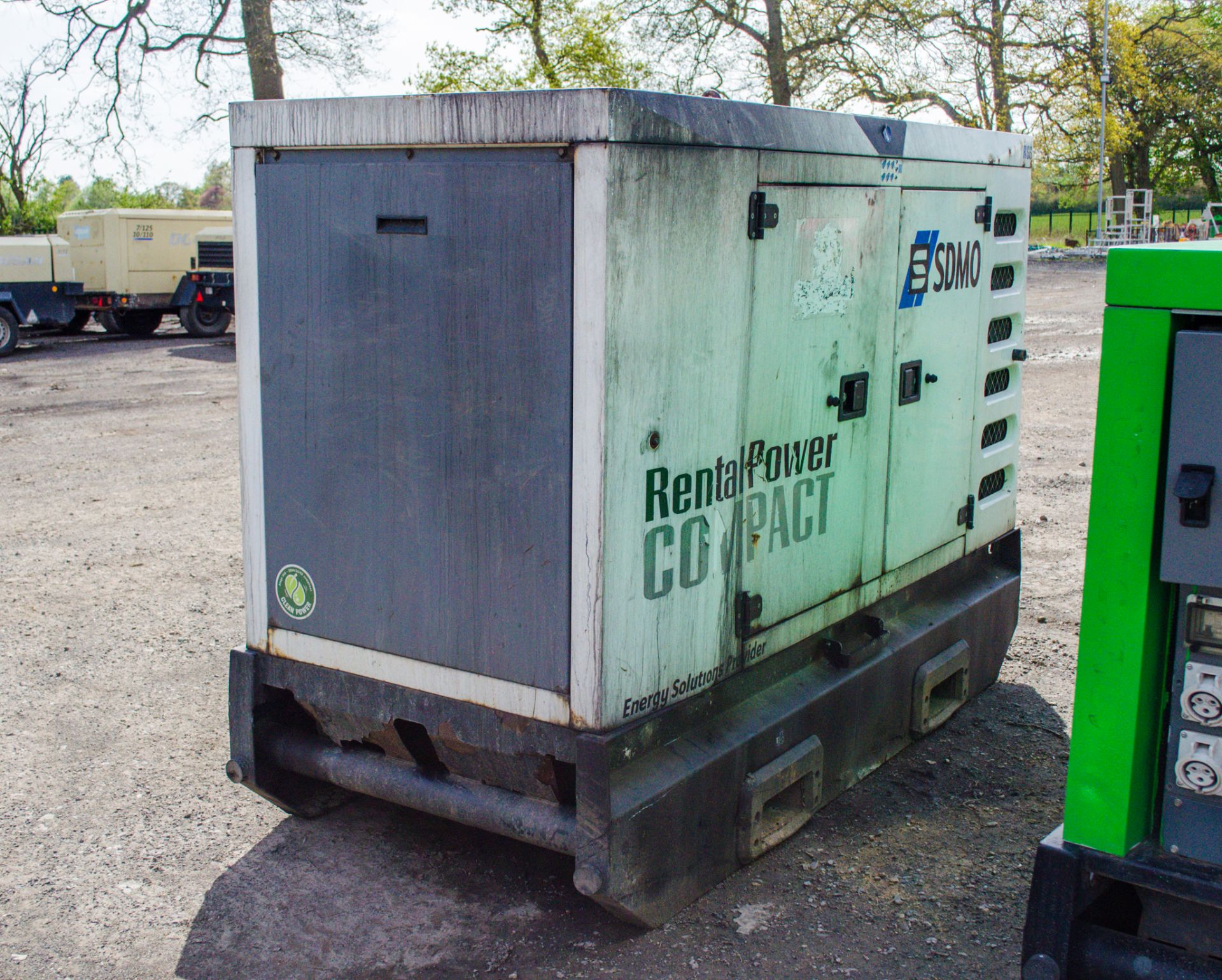 SDMO R66 60 kva diesel driven generator Recorded hours: 16208 A609499 - Image 2 of 9