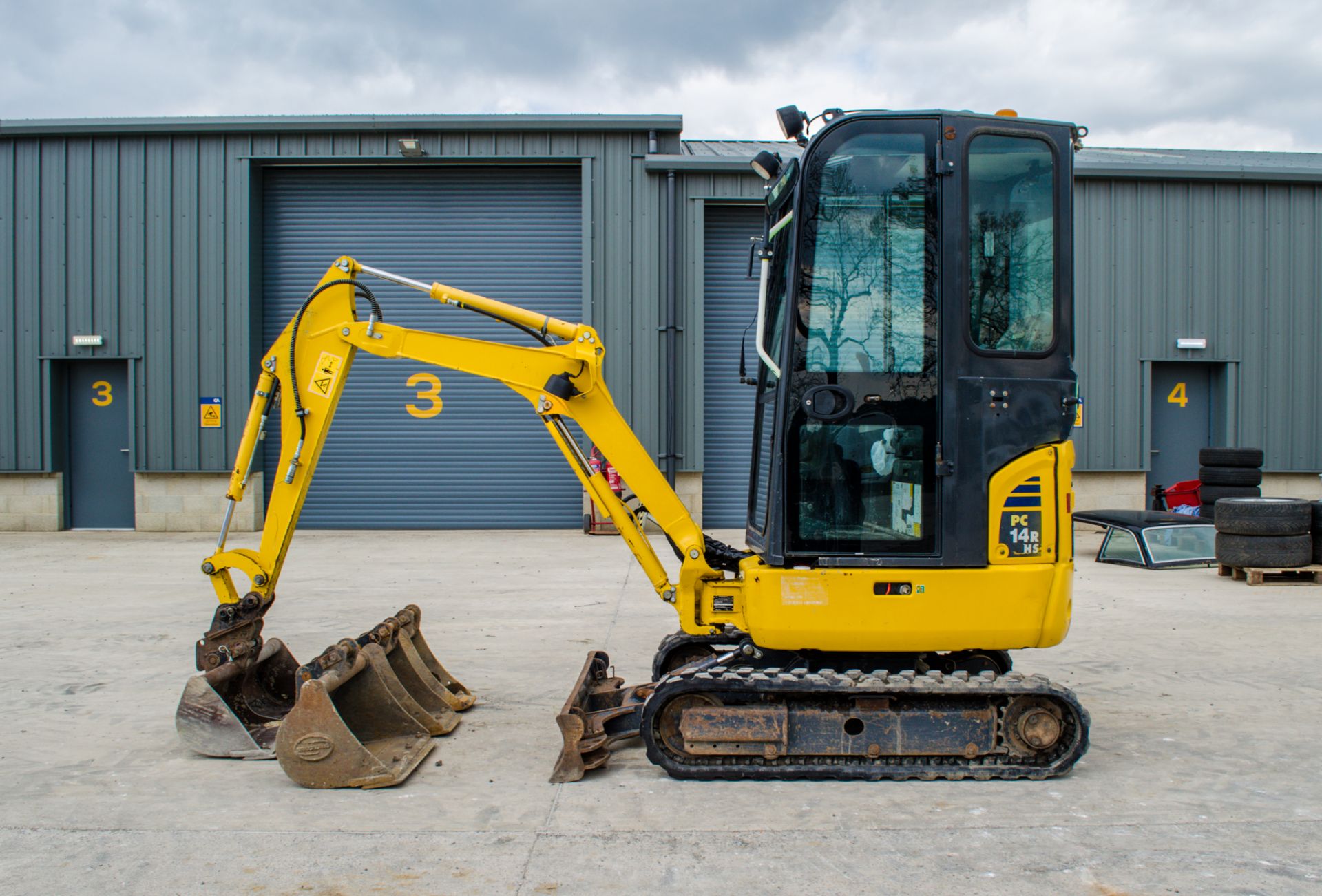 Komatsu  PC 14-R-3HS  1.7 tonne rubber tracked mini excavator Year: 2019  S/N: F50699 Recorded - Image 8 of 24