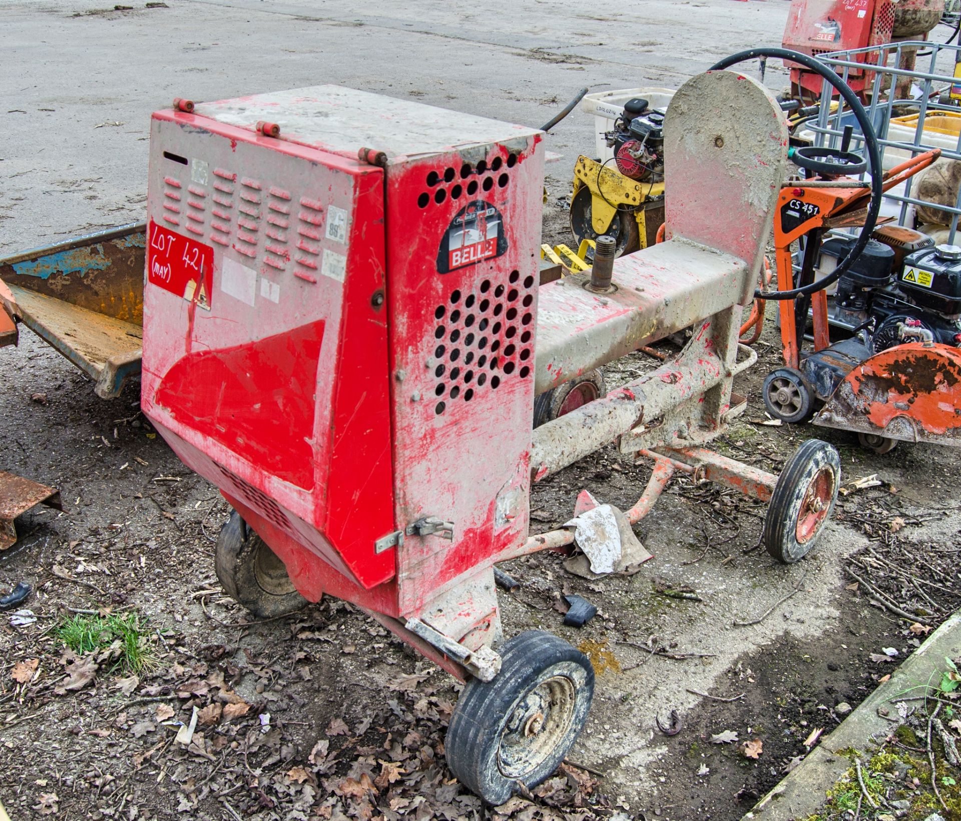 Belle diesel driven site mixer ** No drum ** - Image 2 of 3