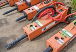 Construction Tools RX3 hydraulic breaker to suit 3-6 tonne excavator Year: 2019 BES119541 c/w