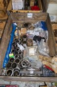Crate of breaker spares including bushes