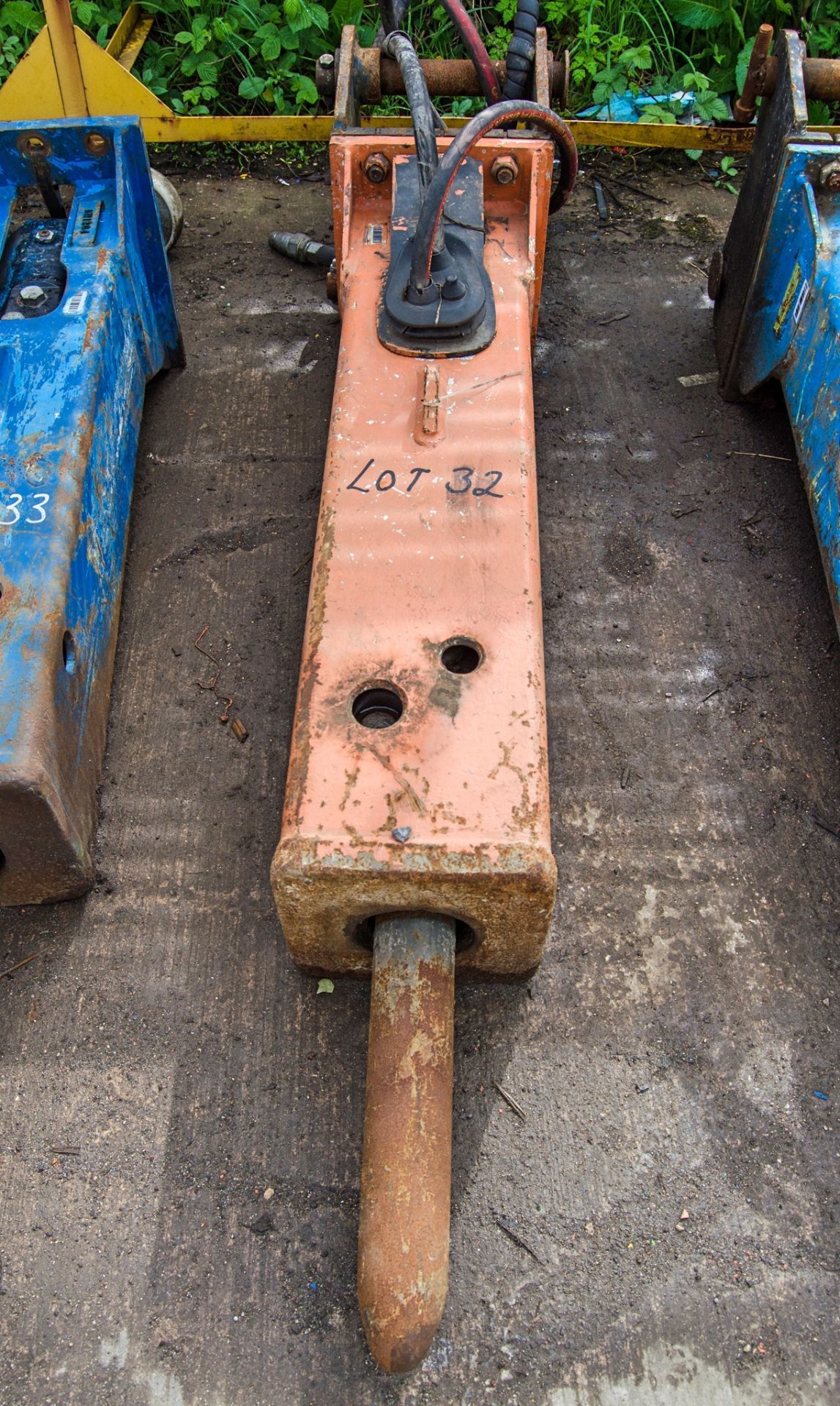 Construction Tools RX6 hydraulic breaker to suit 5-9 tonne excavator Year: 2019 S/N: BES117140 c/w - Bild 3 aus 4