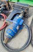 Auger Torque hydraulic 75mm square auger drive unit c/w headstock Pin diameter: 60mm Pin centres: