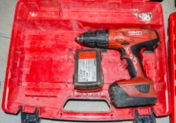 Hilti SFH22-A 22v cordless power drill c/w battery, charger & carry case AS5902
