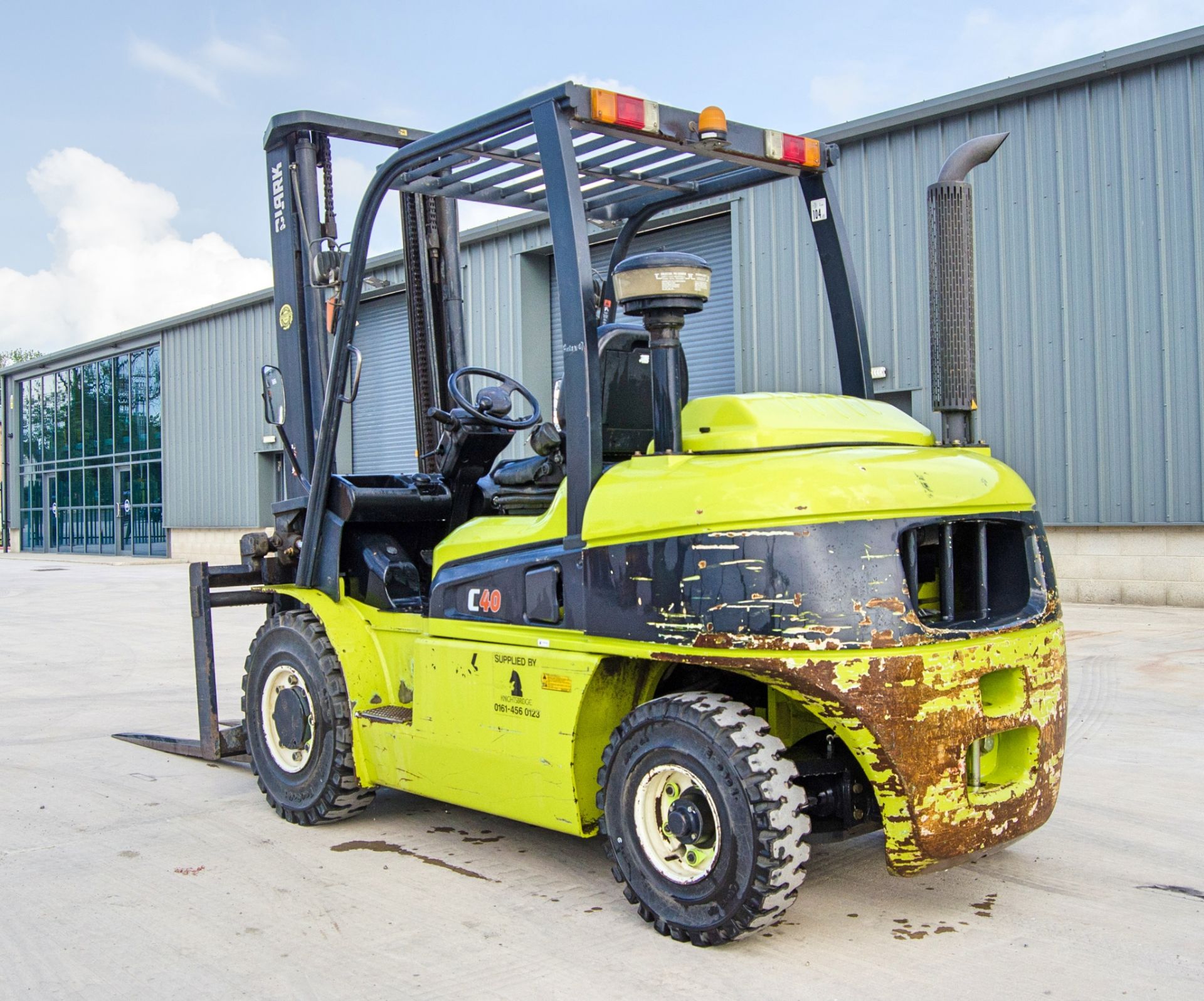 Clark C40D 4 tonne diesel driven fork lift truck Year: 2014 S/N: 9913 Recorded Hours: 4484 N628404 - Image 4 of 21