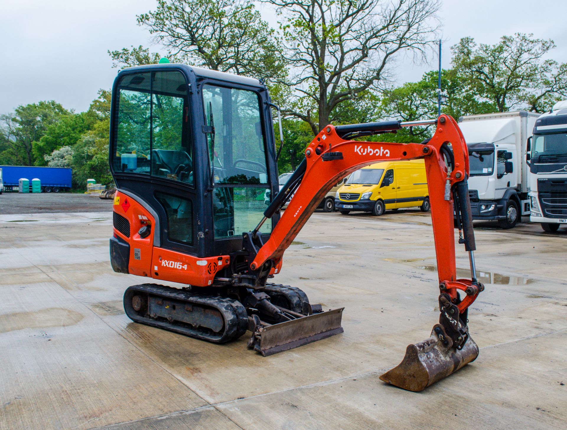 Kubota KX016-4 1.6 tonne rubber tracked mini excavator Year: 2017 S/N: 61467 Recorded Hours: 1358 - Image 2 of 19