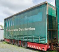 SDC Trailers 8 metre tri-axle curtain sided trailer Year: 2010 Ident: C298661 MOT: Expired