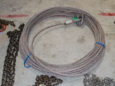 40 metre steel rope c/w shackle INT3908