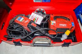 Hilti DG150 110v concrete grinder c/w DPC20 power conditioner & carry case EXP3265