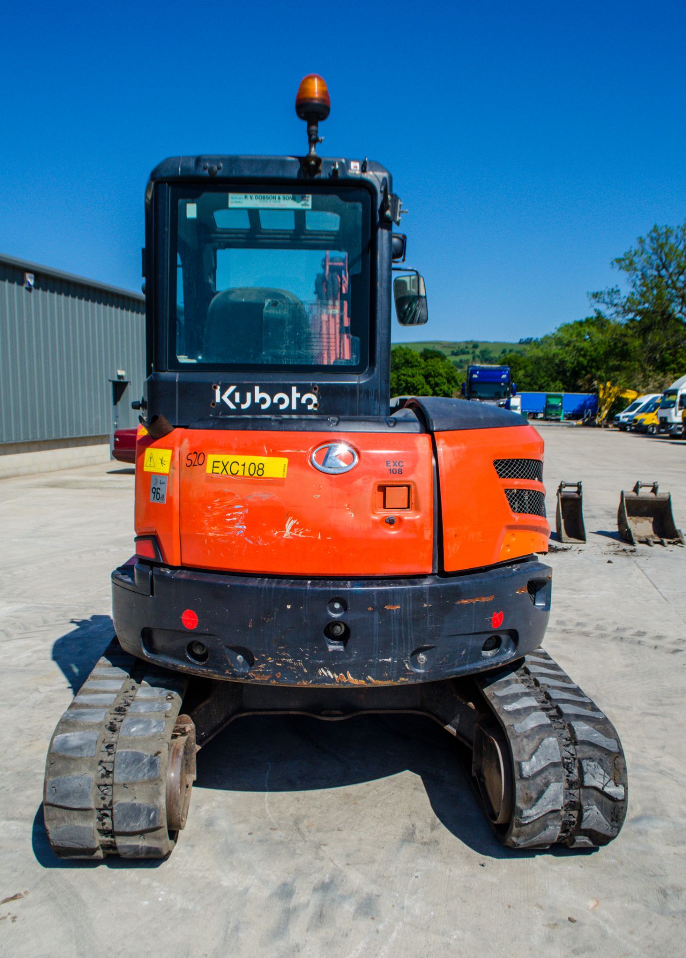 Kubota U48-4 4.8 tonne rubber tracked midi excavator Year: 2011 S/N: 50769 Recorded Hours: 4889 - Image 7 of 20