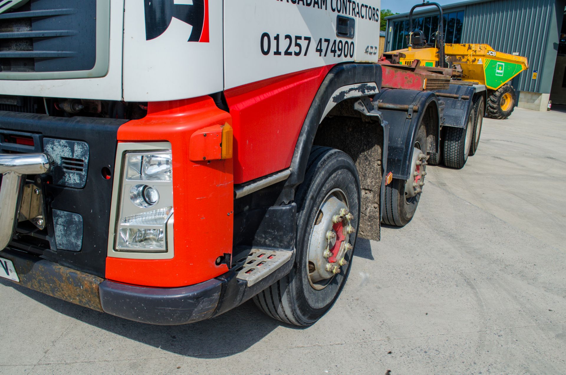 Volvo FM400 8x4 Euro 6 32 tonne hook loader lorry Registration Number: PO56 OFV Date of - Image 9 of 27