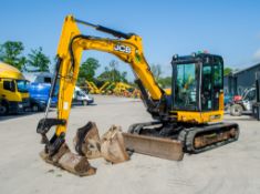 JCB 85Z-1 eco 8.5 tonne rubber tracked excavator Year: 2016 S/N: 2249455 Recorded Hours: 3224 piped,