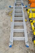 Zarges 3 stage aluminium ladder EXP841