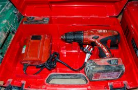Hilti SFH-22A 22v cordless power drill c/w 2 - batteries, charger & carry case 22BD1185