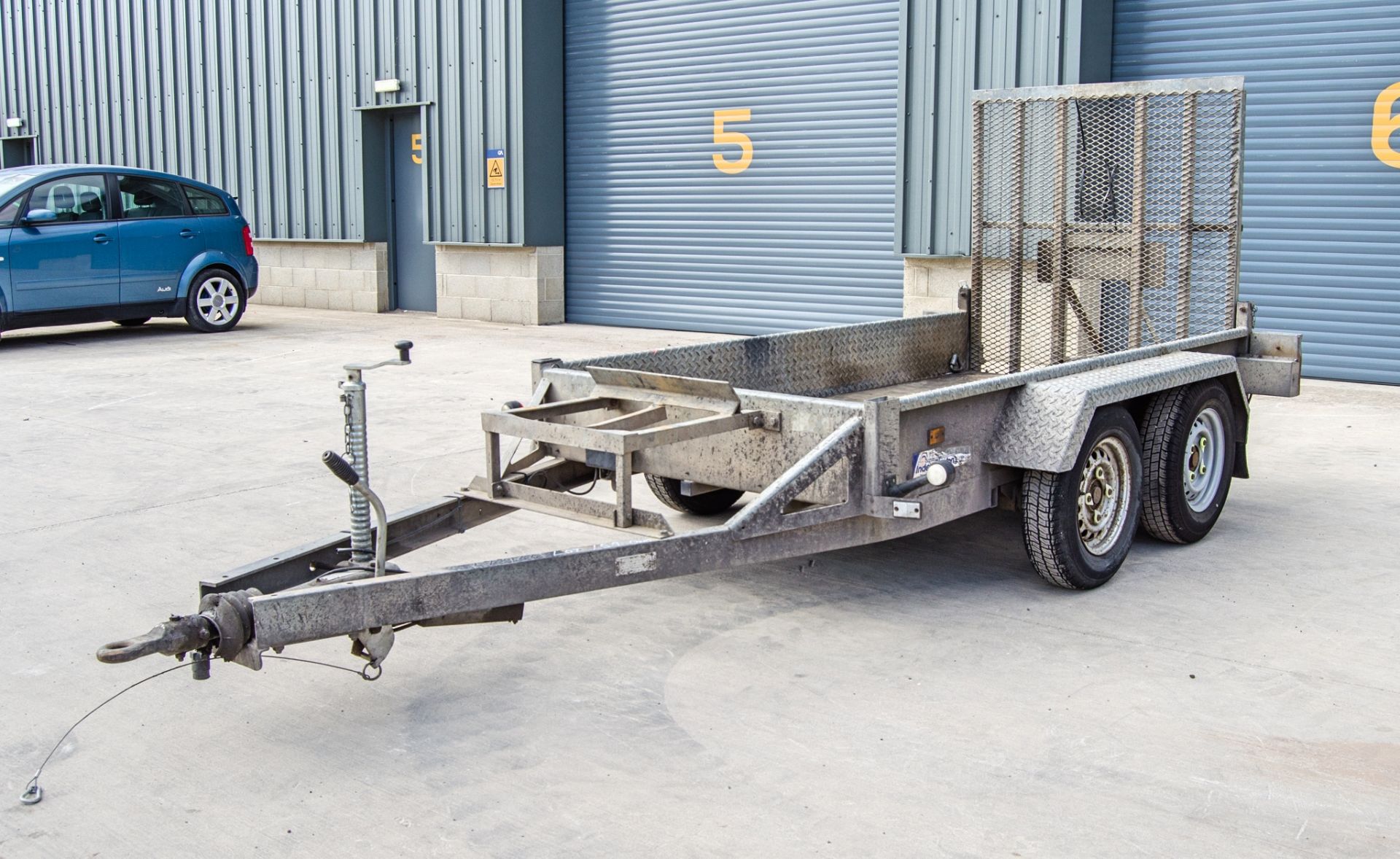 Indespension 8ft x 4ft tandem axle plant trailer A731661