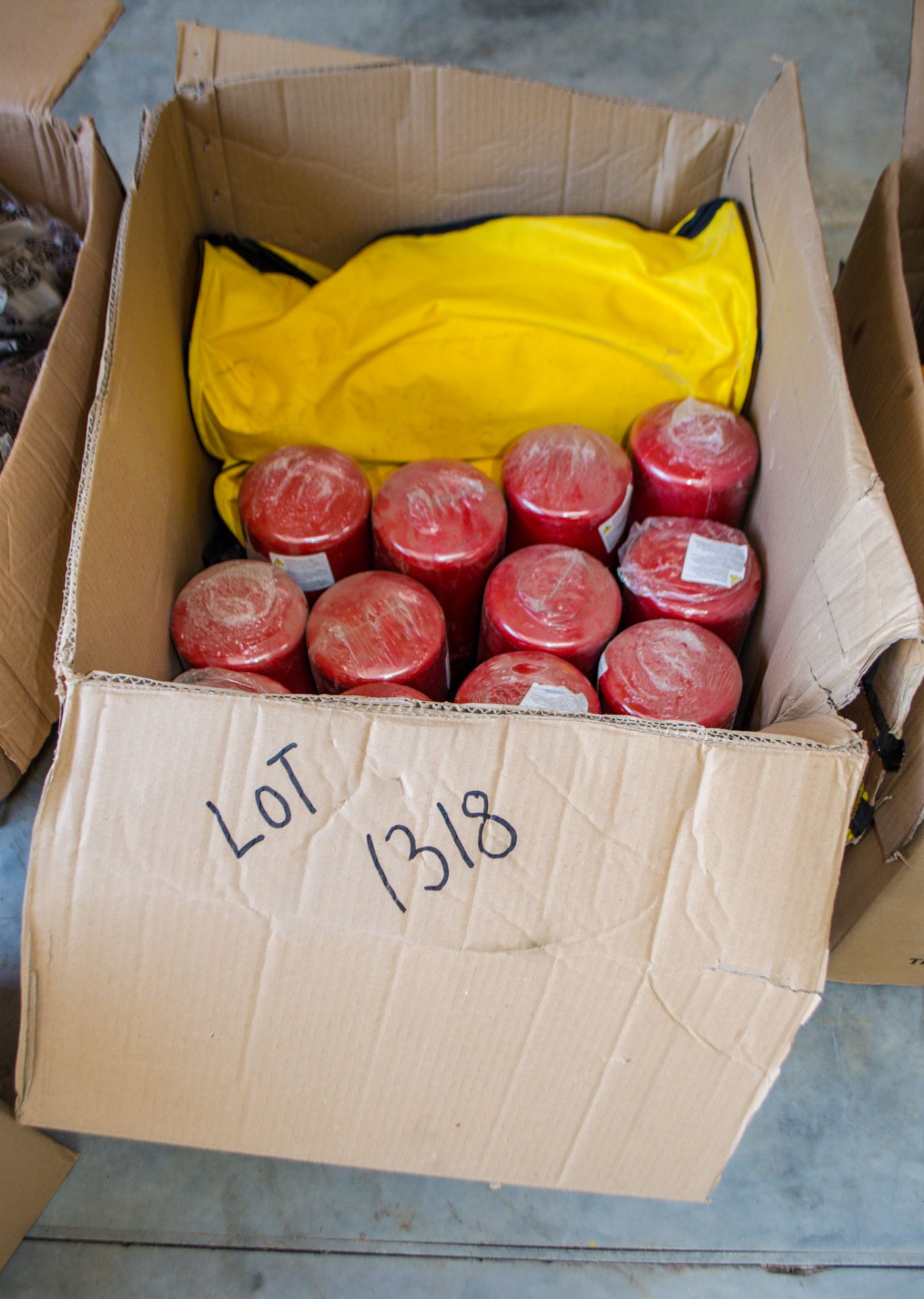 Box of various filters and spill kits