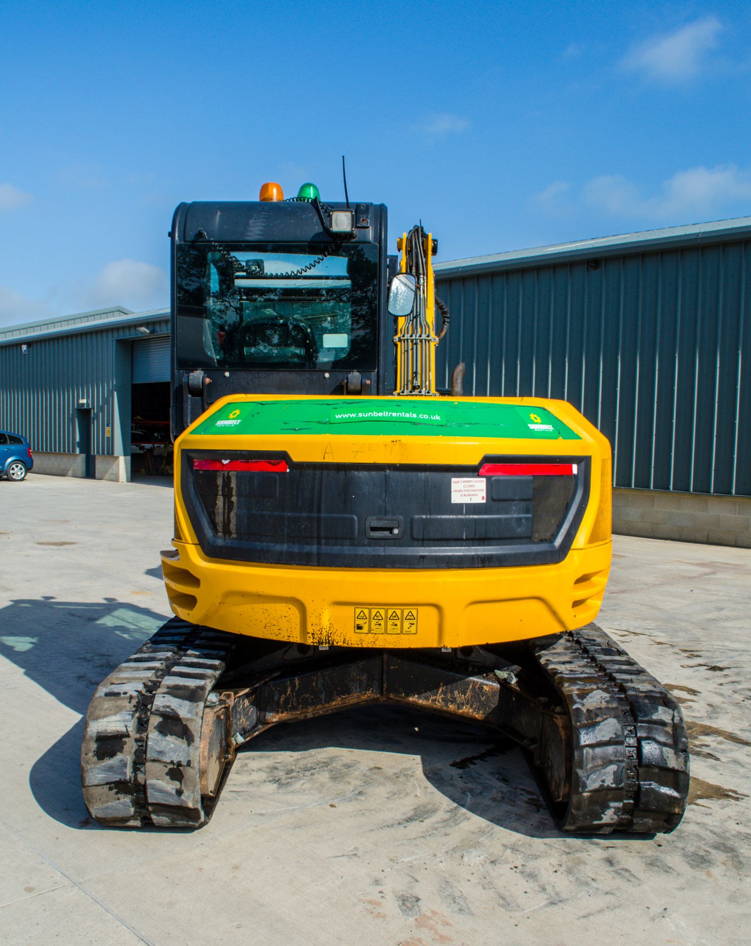 JCB 85Z-1 eco 8.5 tonne rubber tracked excavator Year: 2016 S/N: 2249455 Recorded Hours: 3224 piped, - Image 6 of 23