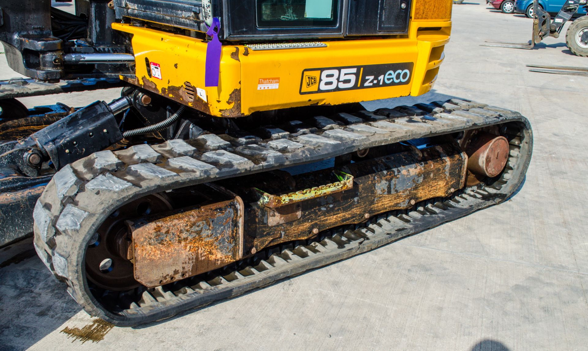 JCB 85Z-1 eco 8.5 tonne rubber tracked excavator Year: 2016 S/N: 2249455 Recorded Hours: 3224 piped, - Image 10 of 23