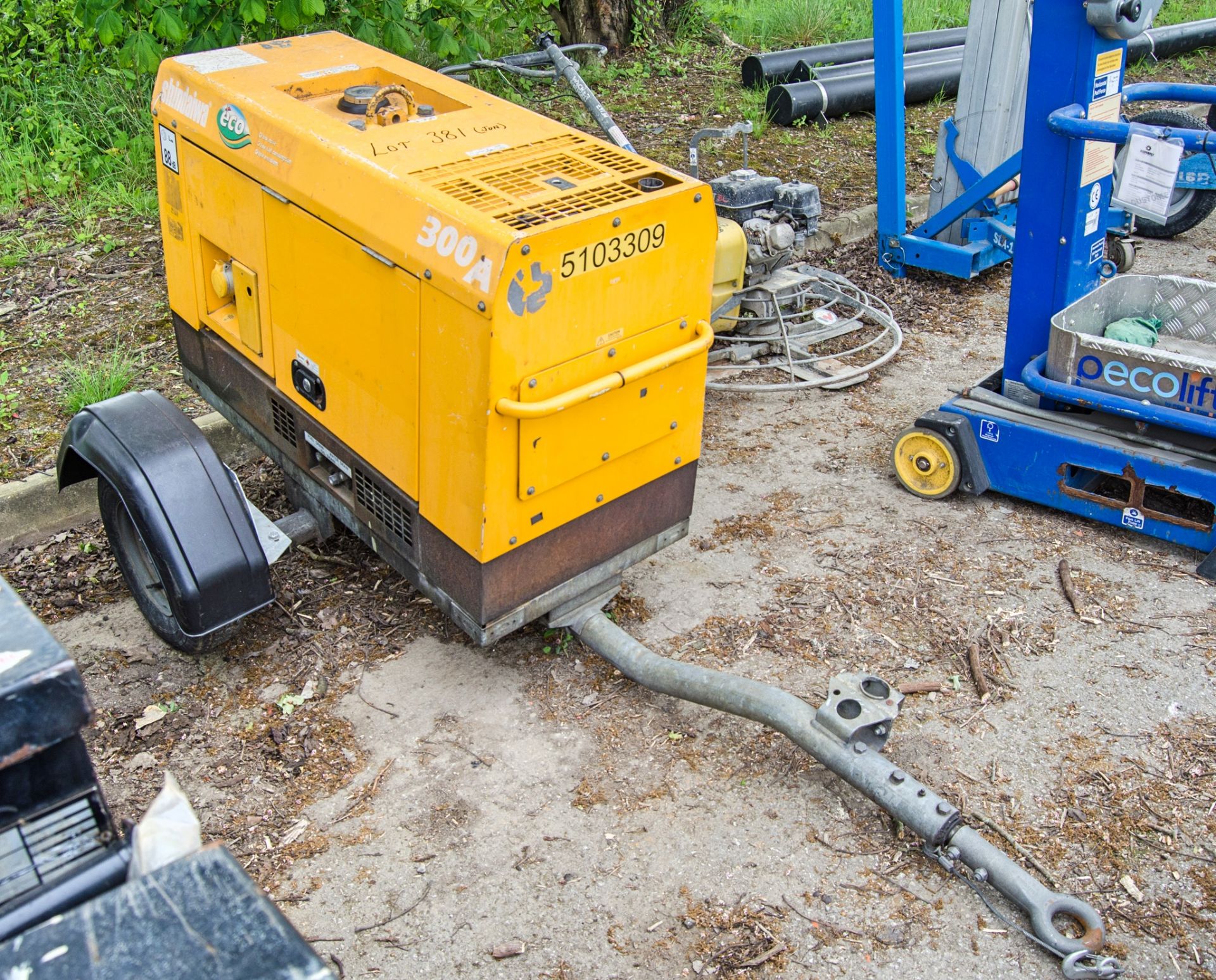 Shindiawa DGW300MS diesel driven welder/generator Year: 2013 S/N: 5003332 H5103309