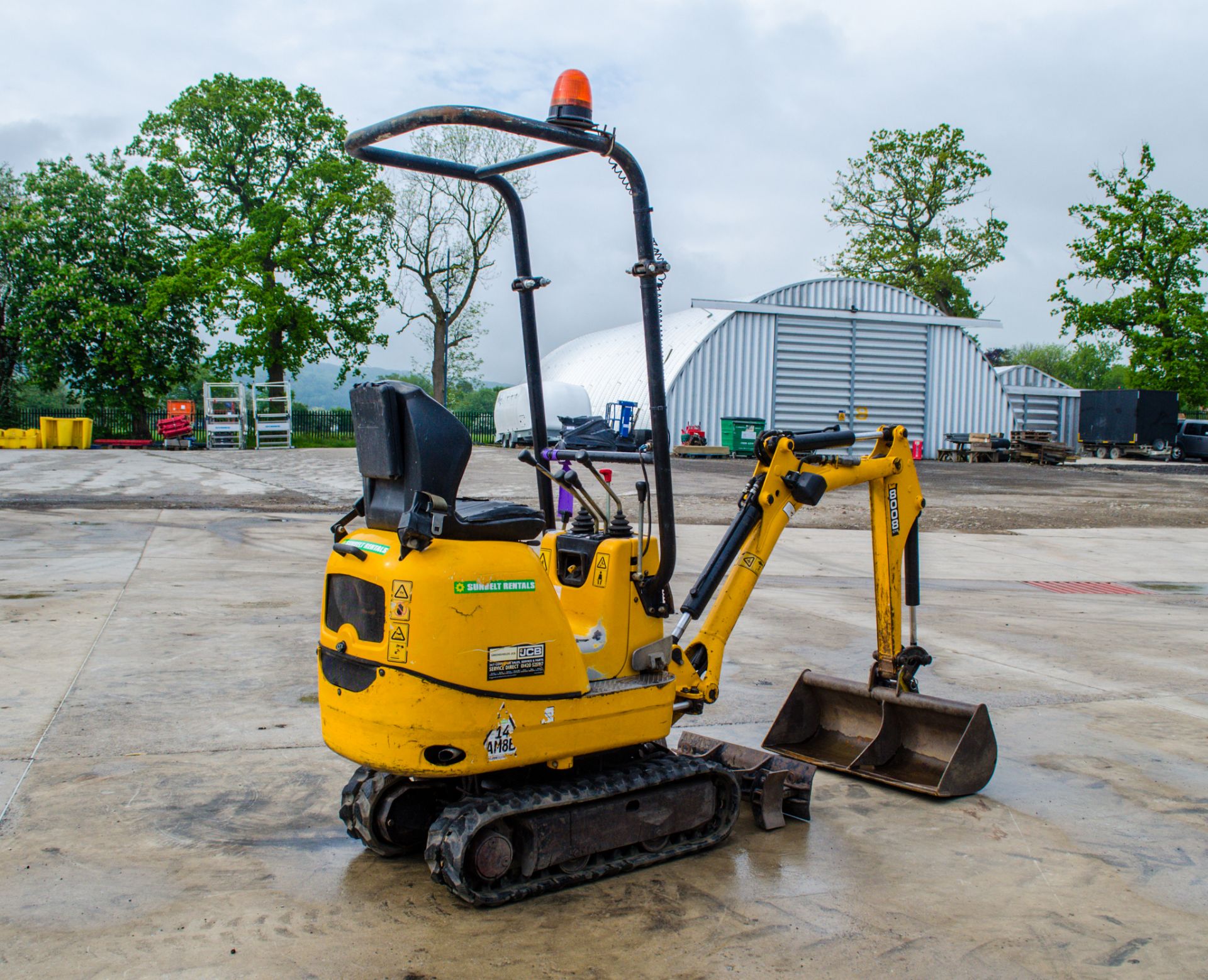 JCB 8008 CTS 0.8 tonne rubber tracked micro excavator Year: 2015 S/N: 2410905 Recorded Hours: 1769 - Image 3 of 21