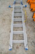 Zarges 3 stage aluminium ladder EXP840