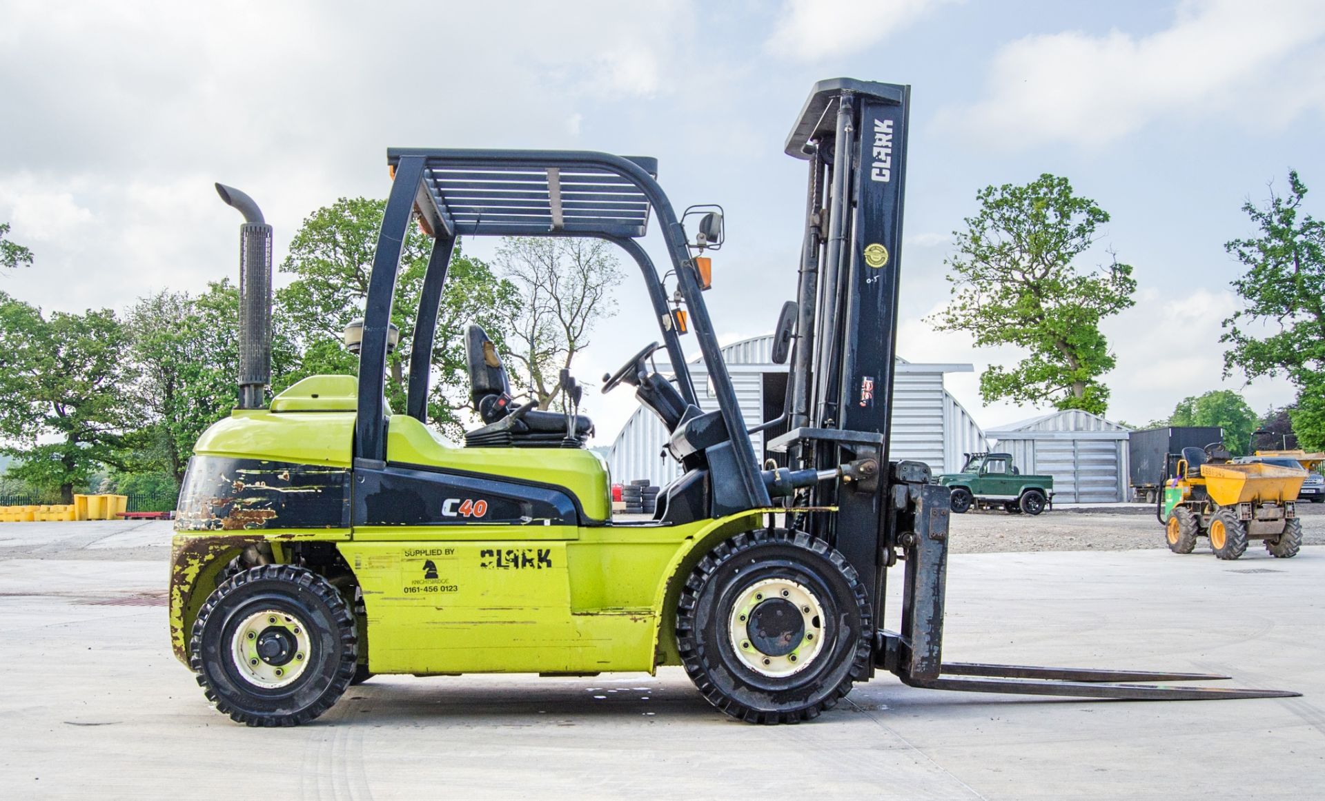 Clark C40D 4 tonne diesel driven fork lift truck Year: 2014 S/N: 9913 Recorded Hours: 4484 N628404 - Image 7 of 21