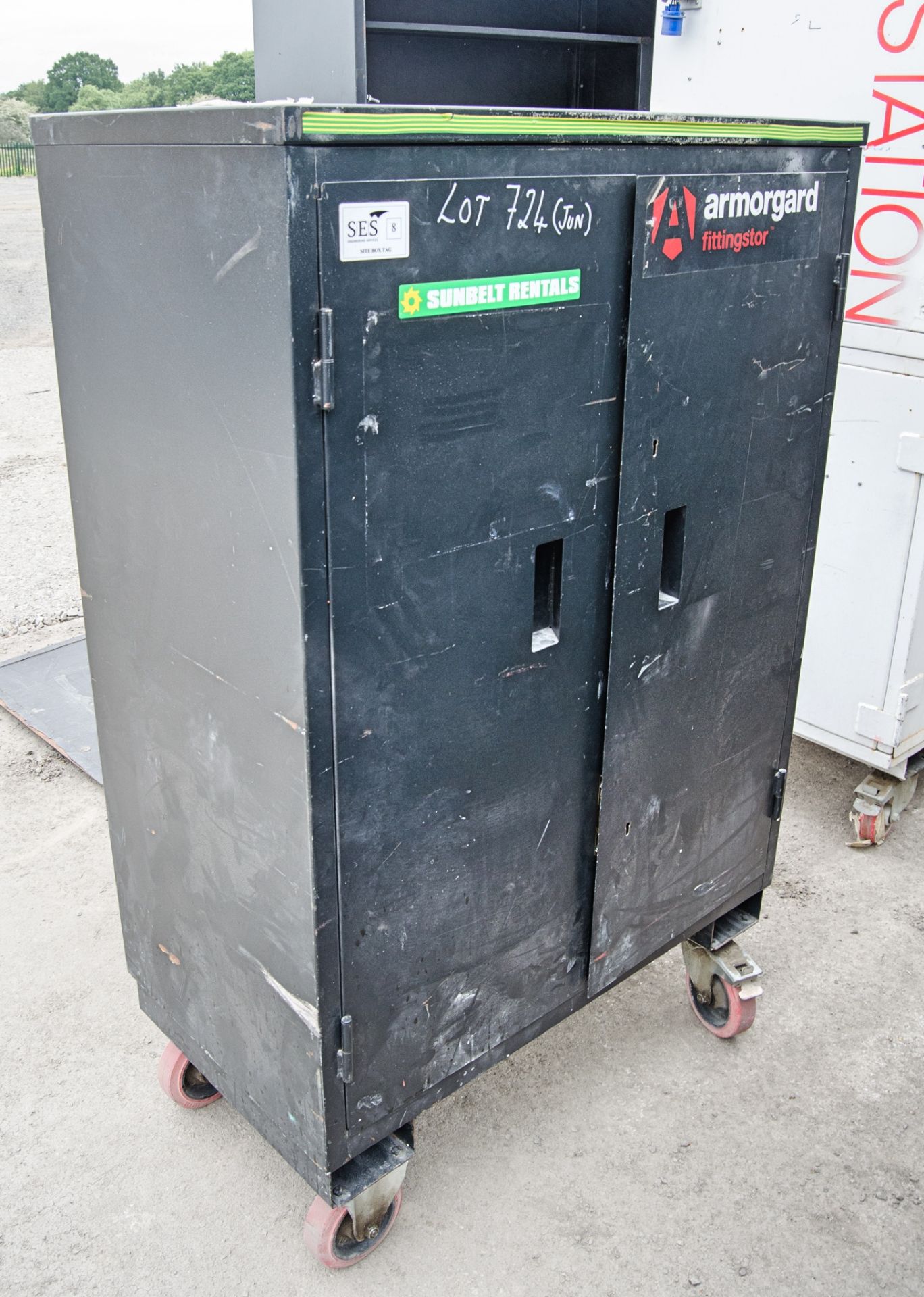 Armorgard Fittingstor steel cabinet ** No keys but unlocked ** A939516