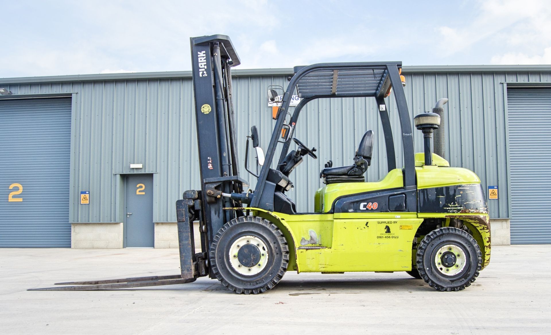 Clark C40D 4 tonne diesel driven fork lift truck Year: 2014 S/N: 9913 Recorded Hours: 4484 N628404 - Image 8 of 21