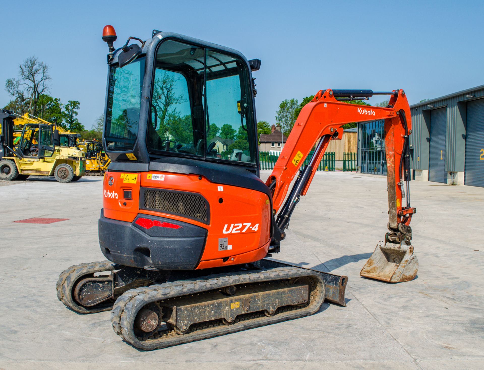 Kubota U27-4 2.7 tonne rubber tracked mini excavator Year: 2016 S/N: 58743 Recorded Hours: 3288 - Image 4 of 21