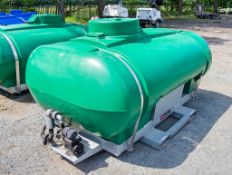 Trailer Engineering 2000 litre skid mounted water bowser c/w 240v water pump A724935
