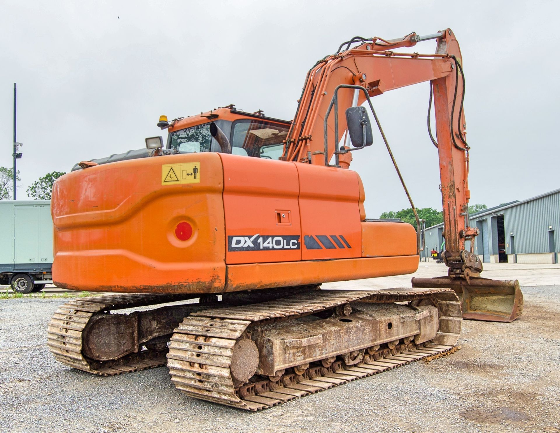 Doosan DX140LC 14 tonne steel tracked excavator Year: 2011 S/N: B0050396 Recorded Hours: 88075 ( - Image 3 of 28
