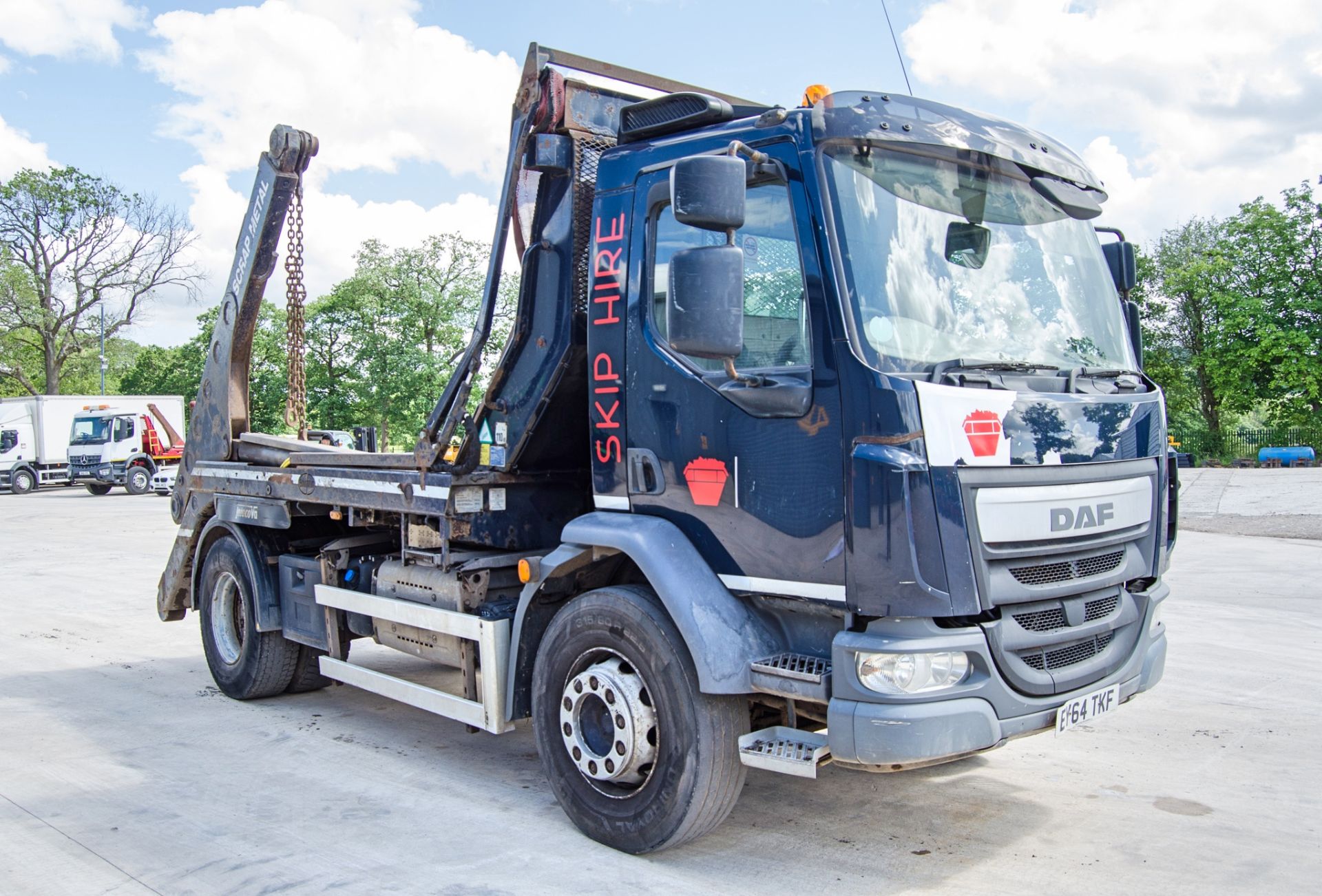 DAF LF 220 FA 18 tonne 4x2 skip loader lorry Registration Number: EY64 TKF Date of Registration: - Image 2 of 27