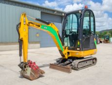 JCB 8018 1.5 tonne rubber tracked mini excavator Year: 2017 S/N: 2545479 Recorded Hours: 1297 blade,