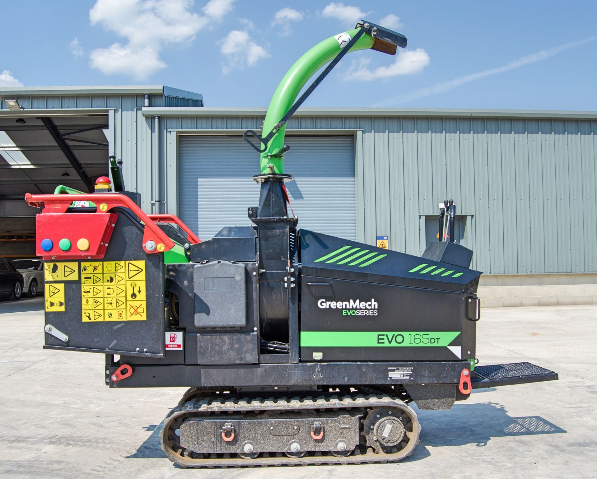 Greenmech EVO 165DT diesel driven rubber tracked wood chipper Year: 2020 S/N: 210063 Recorded Hours: - Image 8 of 16