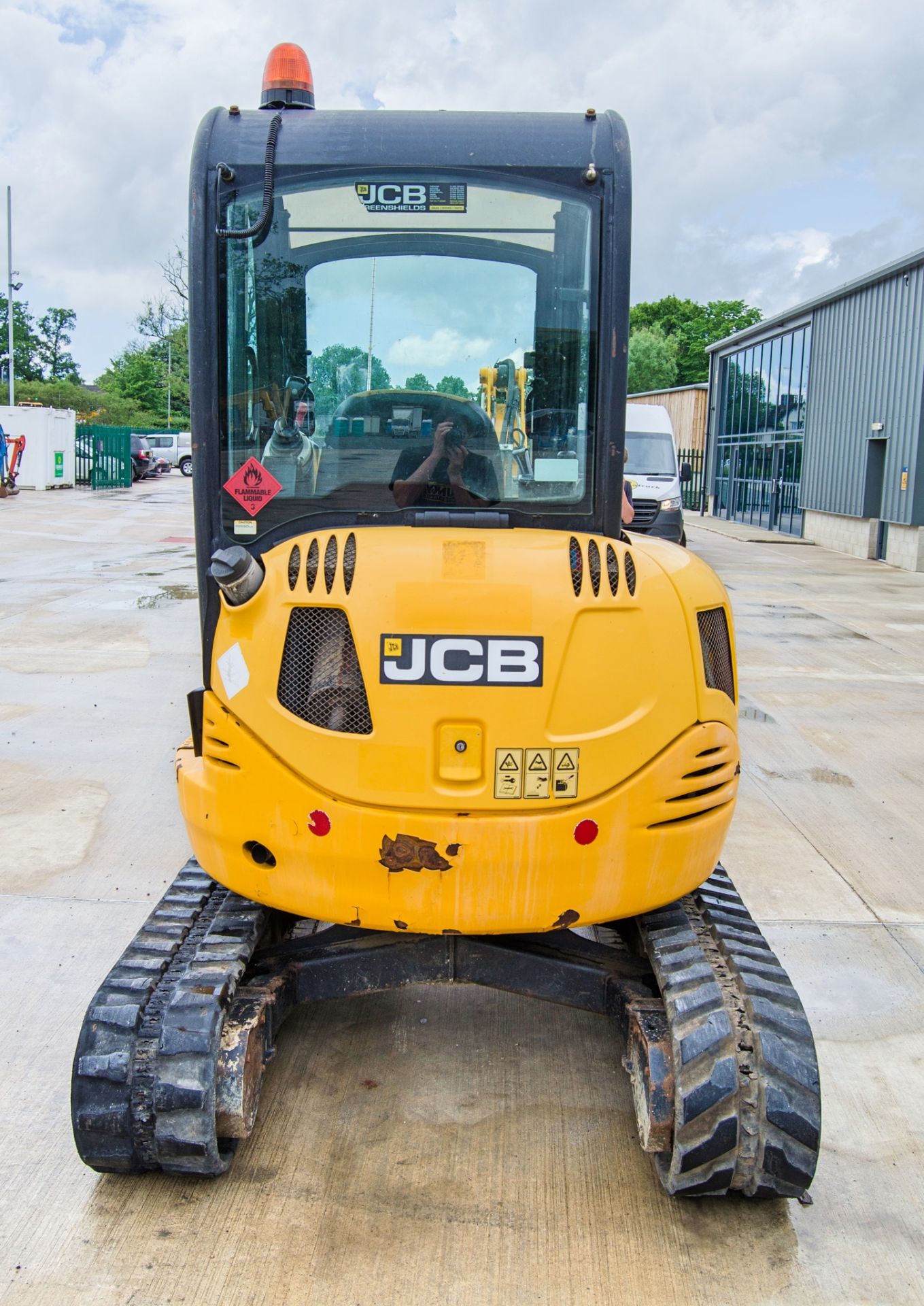 JCB 8025 ZTS 2.5 tonne zero tail swing rubber tracked mini excavator Year: 2013 S/N: 2226068 - Image 6 of 25