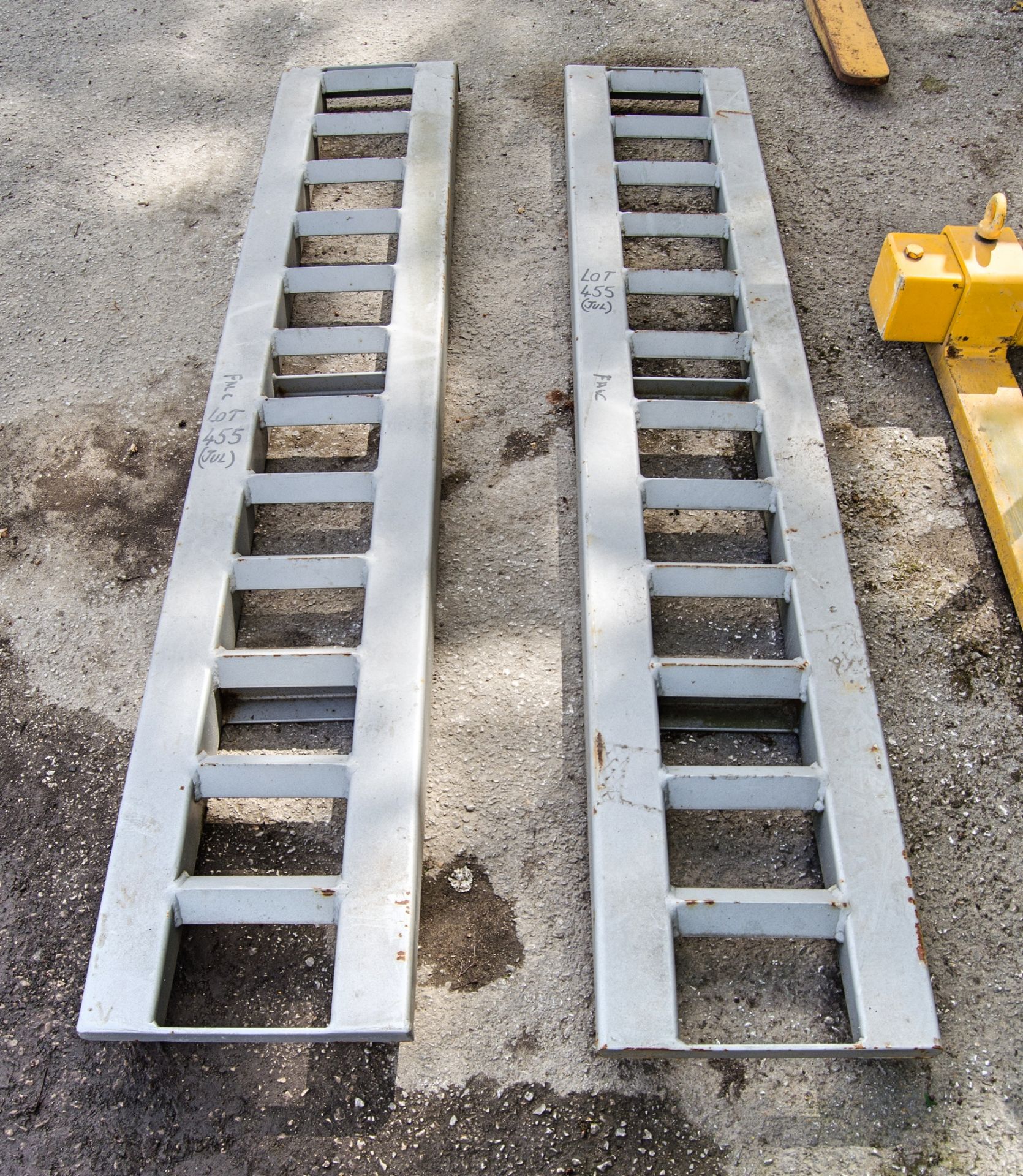 Pair of 6 ft steel ramps