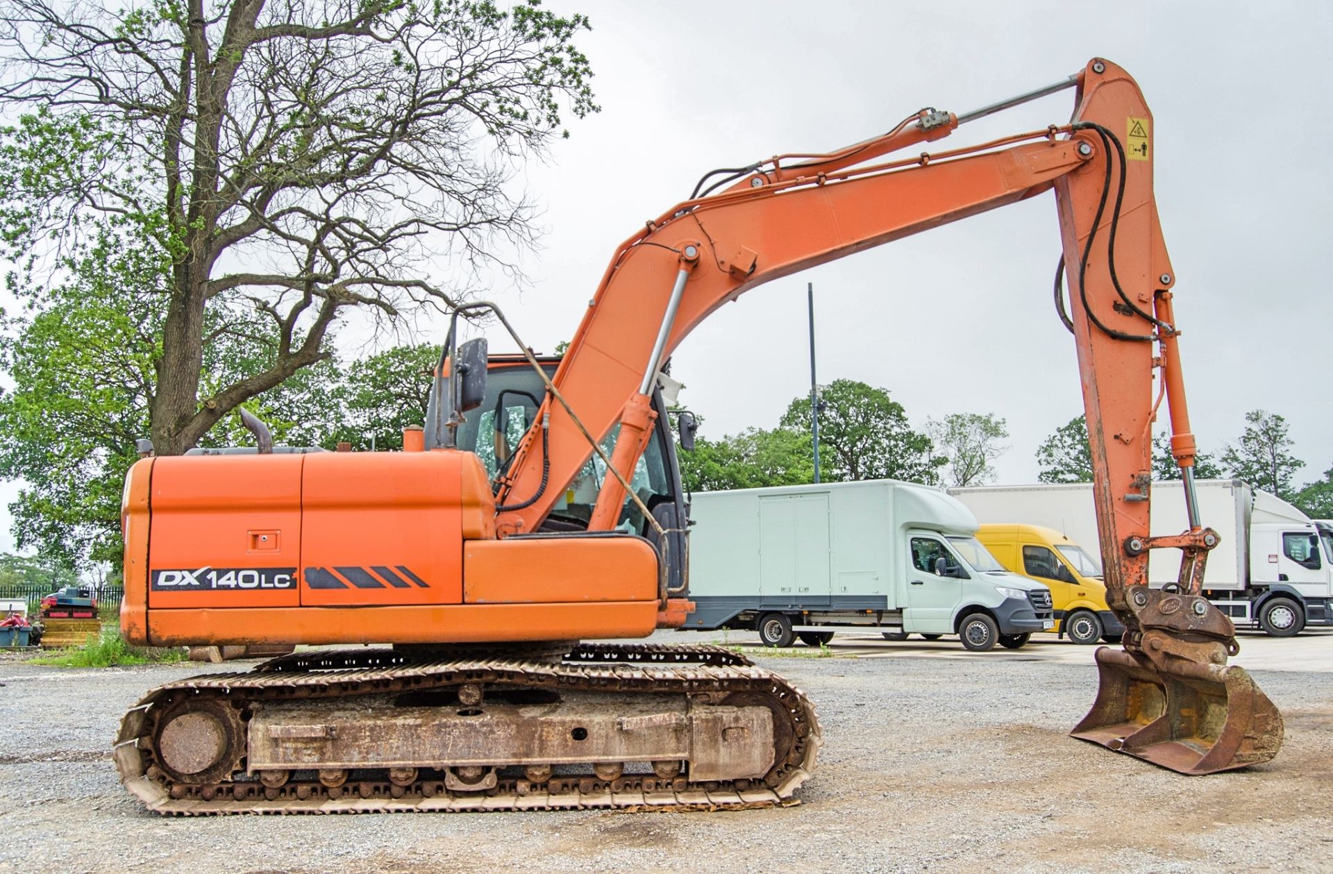 Doosan DX140LC 14 tonne steel tracked excavator Year: 2011 S/N: B0050396 Recorded Hours: 88075 ( - Image 8 of 28