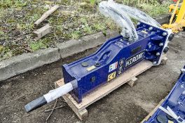 Hirox HDX10 hydraulic breaker to suit 3 tonne excavator  Pin diameter: 35mm Pin centres: 140mm Pin