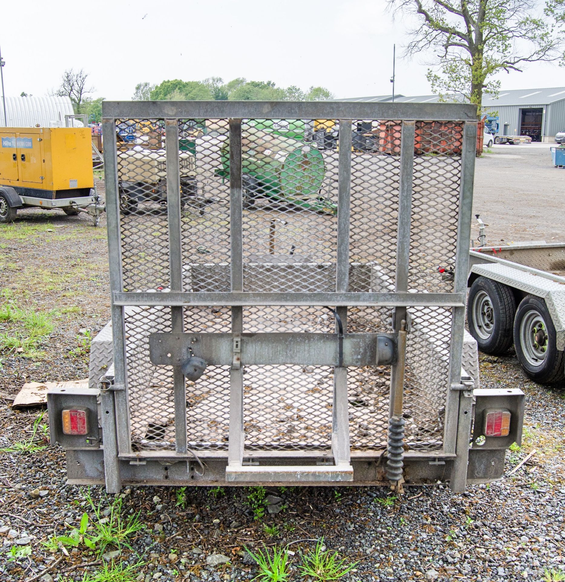 M & E 8 ft x 4 ft tandem axle plant trailer A786508 - Image 4 of 4