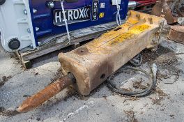 Hydraulic breaker to suit 5 to 8 tonne excavator Pin diameter: 50mm Pin centres: 350mm Pin width: