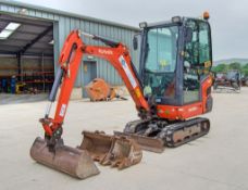 Kubota KX018-4 1.5 tonne rubber tracked mini excavator Year: 2018 S/N: 66743 Recorded Hours: 1727