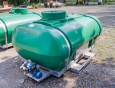 Trailer Engineering 2000 litre skid mounted water bowser c/w 240v water pump A739834