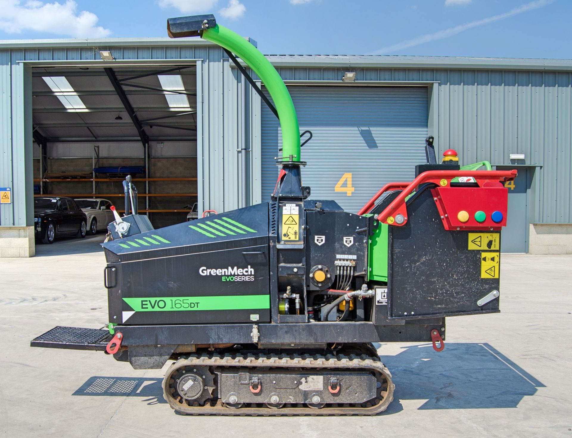 Greenmech EVO 165DT diesel driven rubber tracked wood chipper Year: 2020 S/N: 210063 Recorded Hours: - Image 7 of 16